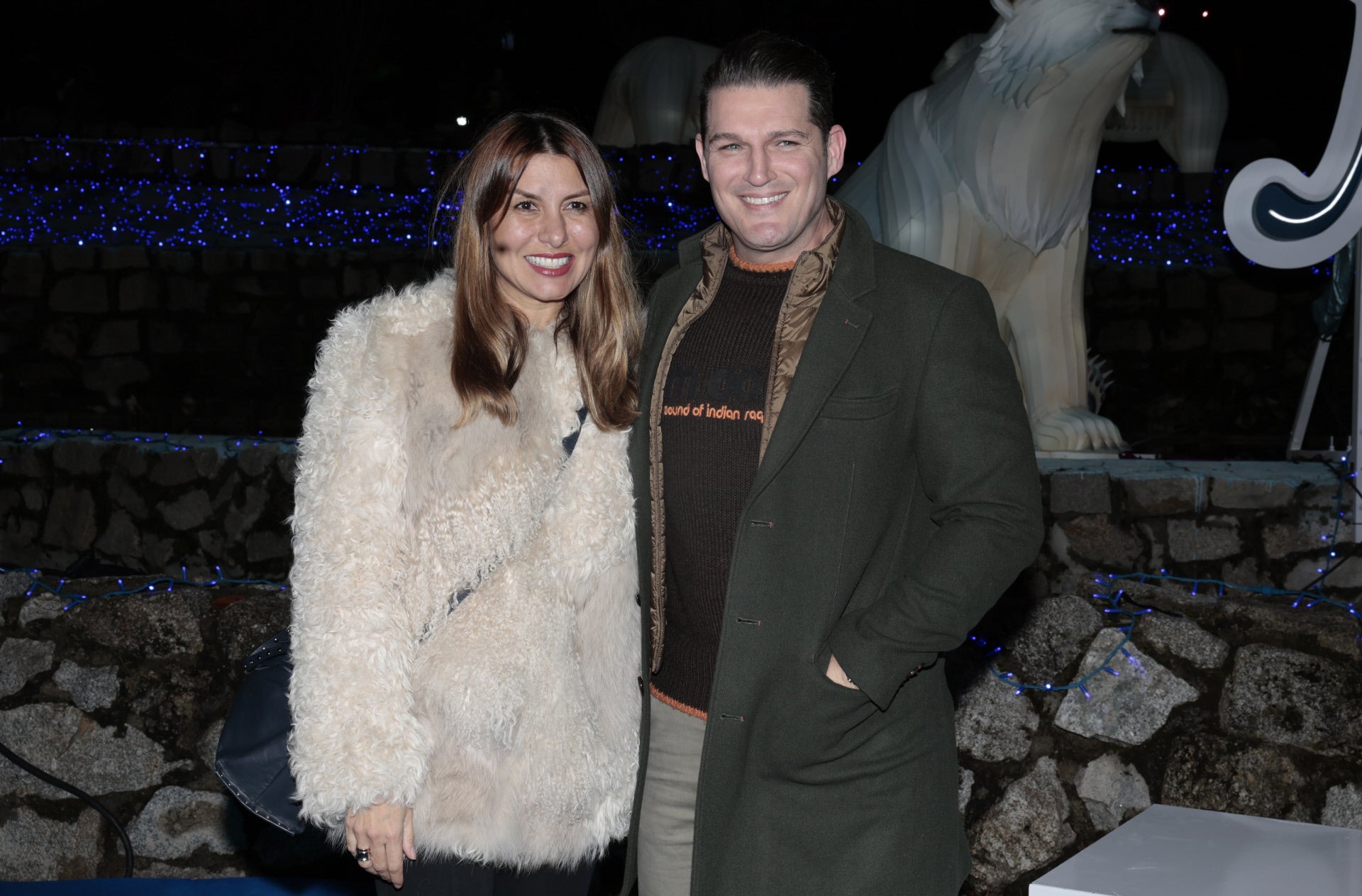 Manu Tenorio junto a su mujer, Silvia Salas.