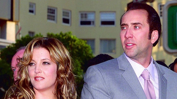 Lisa Marie y Nicolas Cage