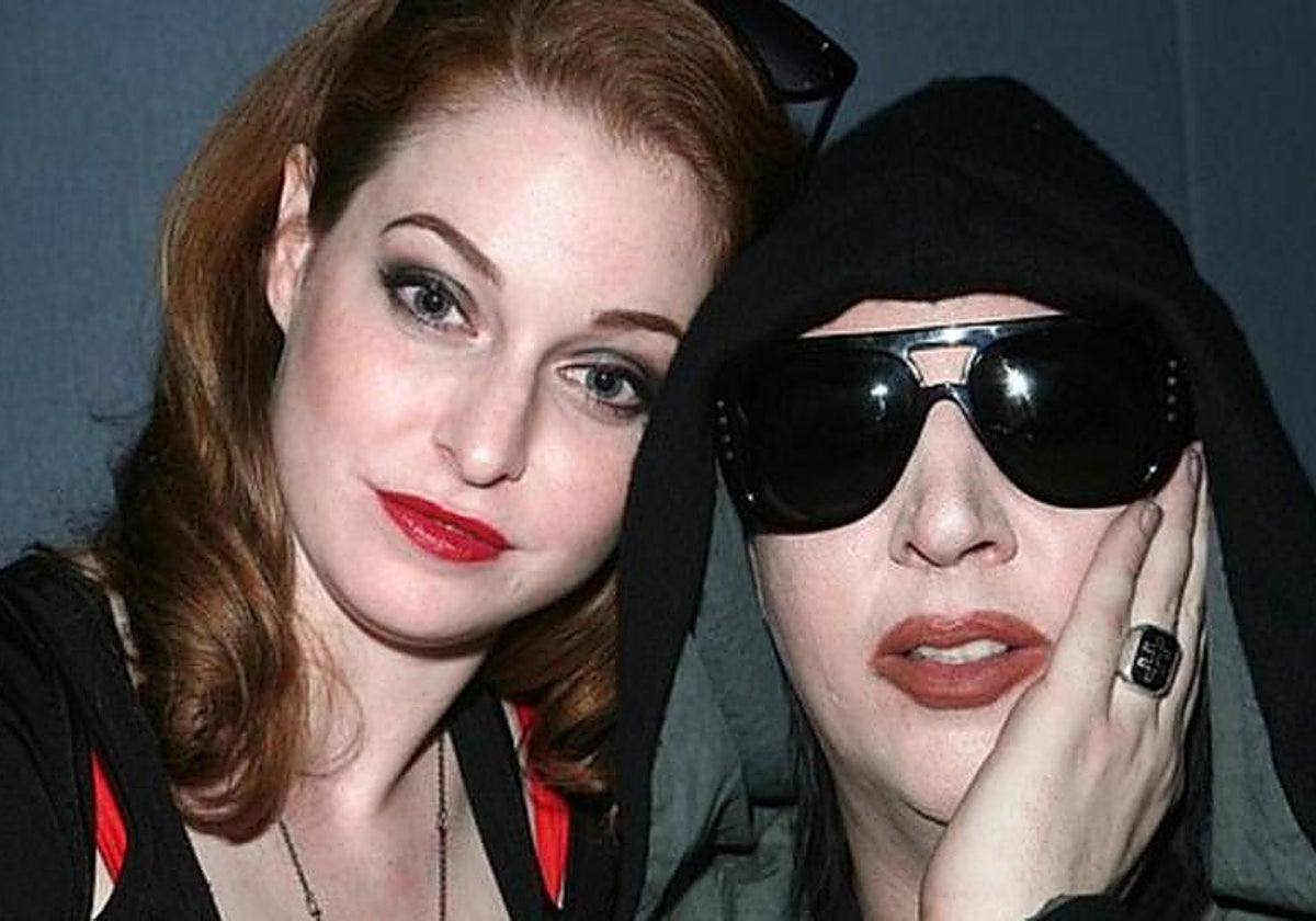 Esmé Bianco con Marilyn Manson