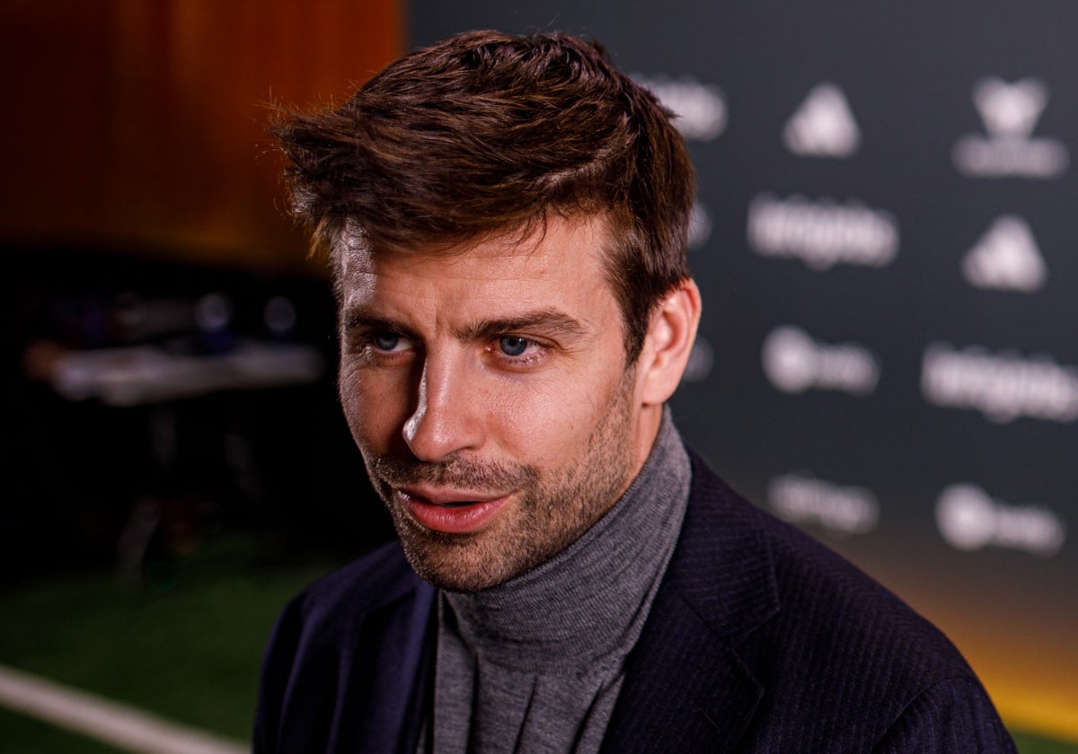 Gerard Pique hace unos días en una presentación