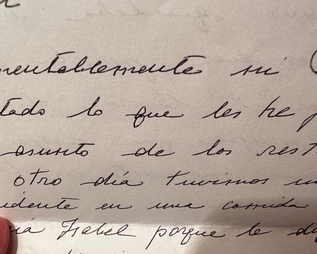 Carta que Patricia Llosa escribió a Isabel Preysler