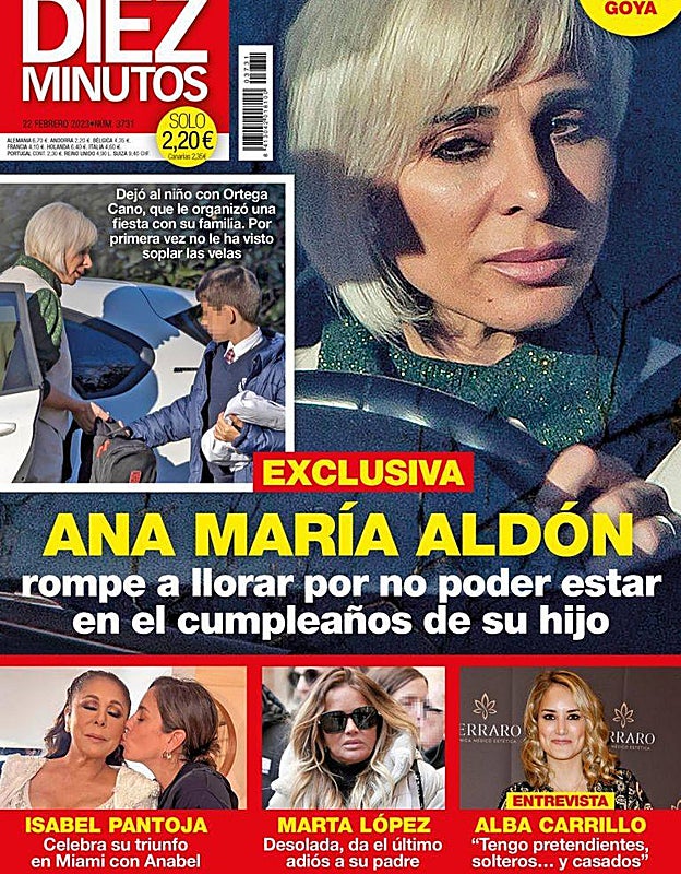 La pena de cárcel a la que se enfrenta Antonio David Flores y las lágrimas de Ana María Aldón: las revistas de la semana