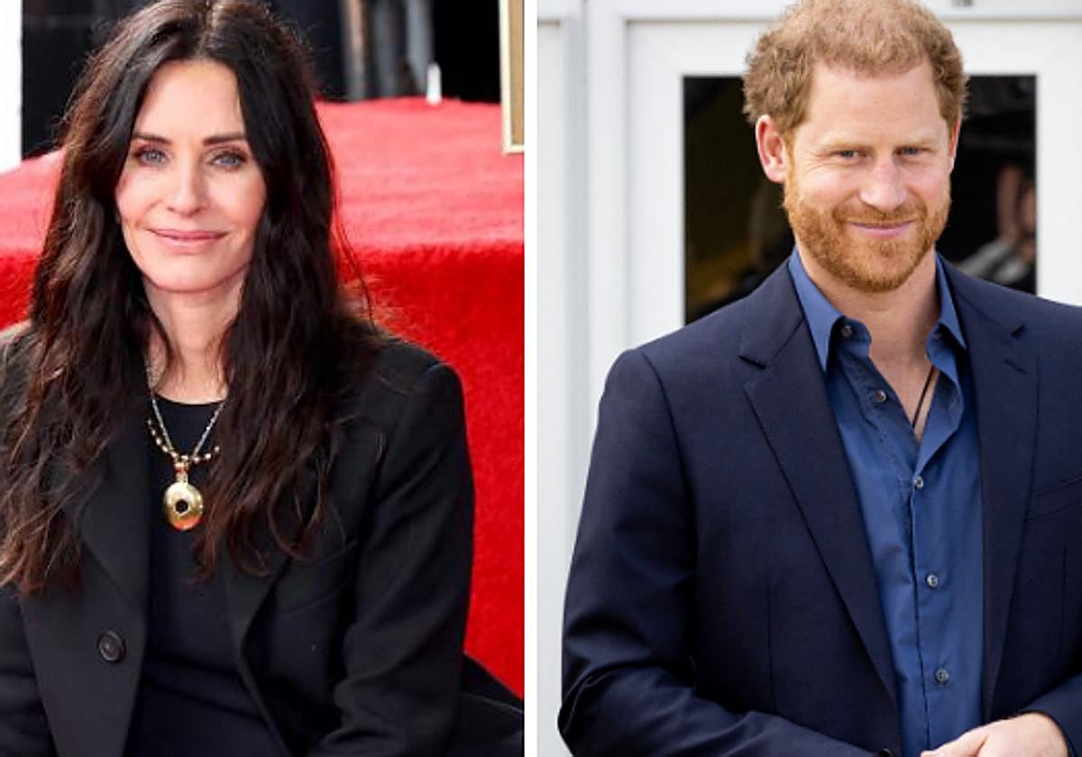 Courtney Cox y el Príncipe Harry