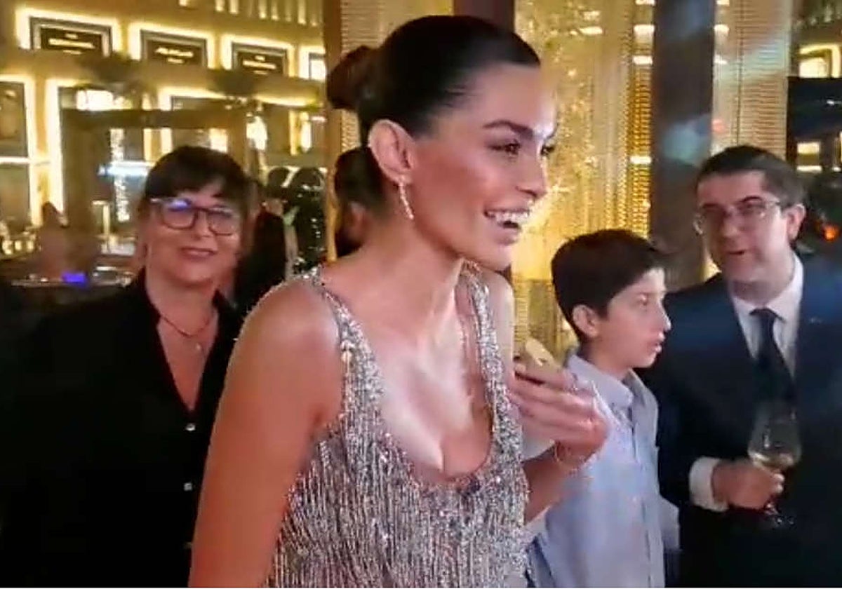 Joana Sanz en la inauguración del centro 'Sesderma Skin Center', situado en el Dubai Mall