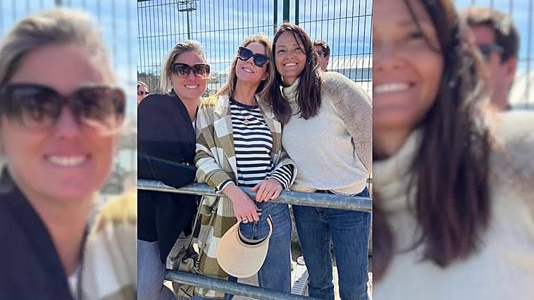 Amelia Bono disfruta de una mañana de fútbol luciendo un look informal