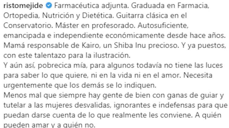 Risto Mejide estalla en redes sociales por las críticas de diferencia de edad con su nueva novia