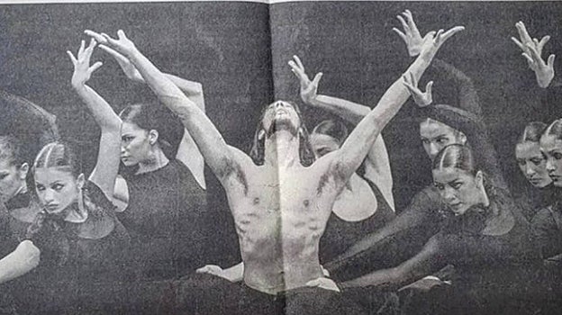 Mónica Cruz junto a Joaquín Cortes cuando bailaba para su compañía