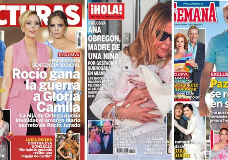 La maternidad de Ana Obregón y la victoria de Rocío Carrasco contra Gloria Camila: las revistas de la semana