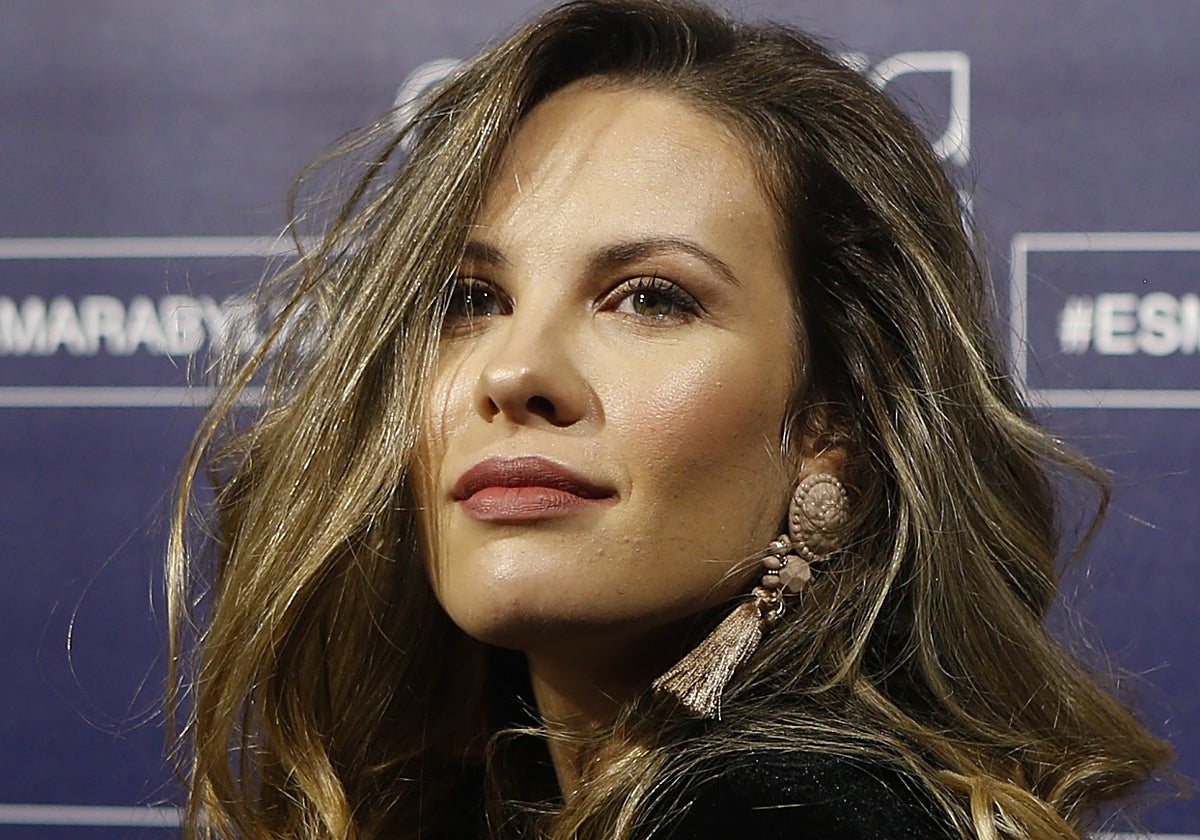 Jessica Bueno durante un acto como imagen de la firma Esmara