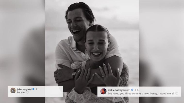 Millie Bobby Brown y Jake Bongiovi anuncian que se casan