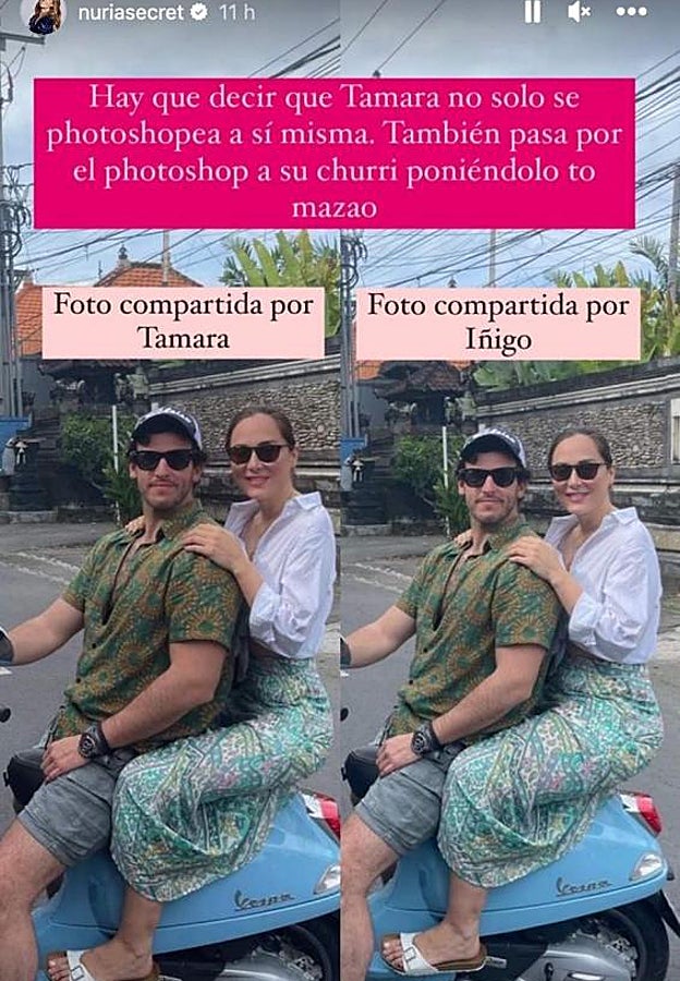 Iñigo Onieva destapa sin querer cómo Tamara Falcó retoca sus fotos
