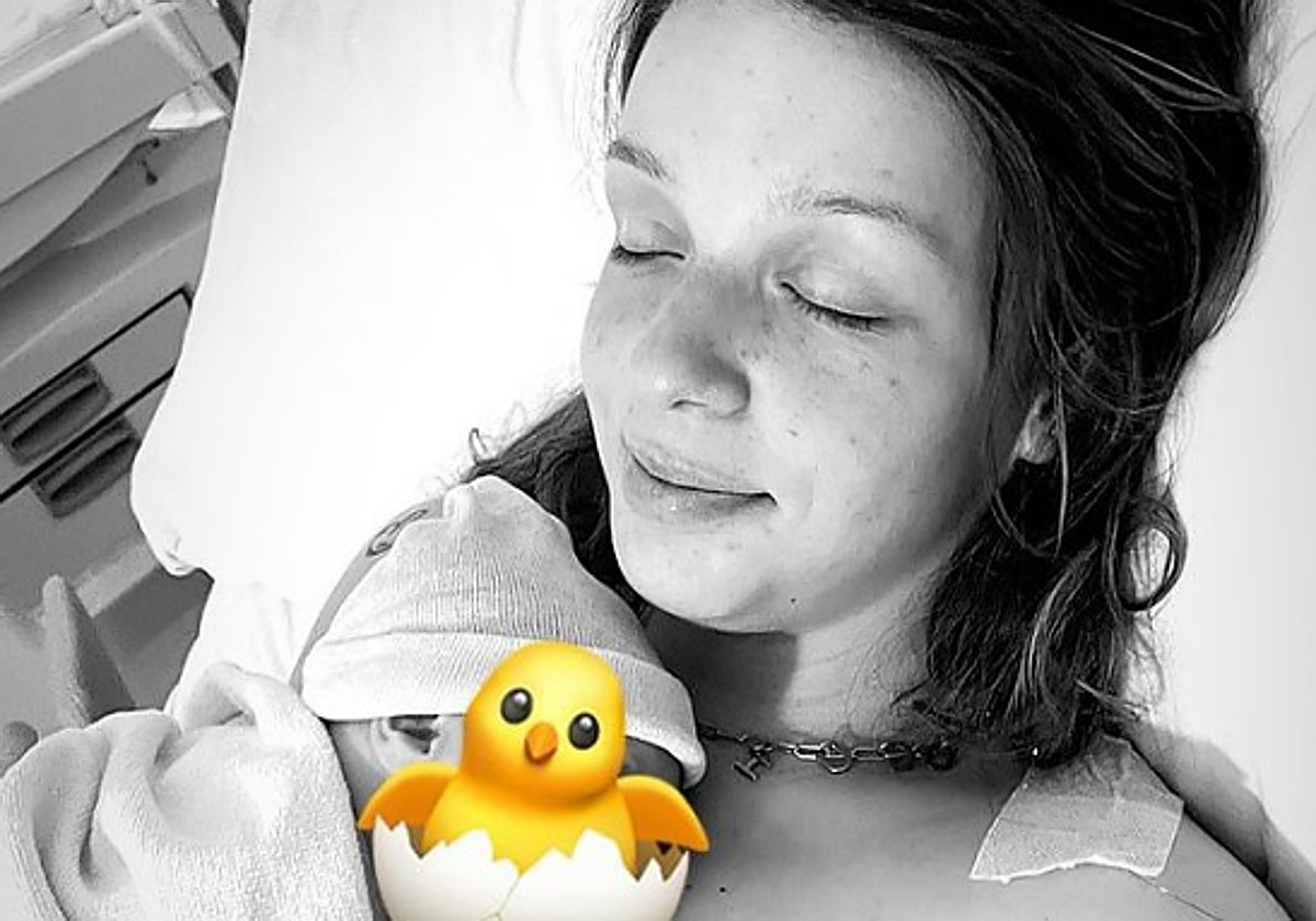 Zayra Gutiérrez y su hijo Hugo