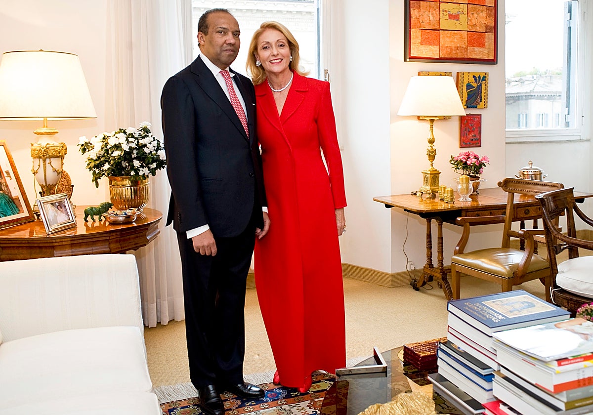 Ana María Quiñones e Idris bin Abdullah al-Senussi