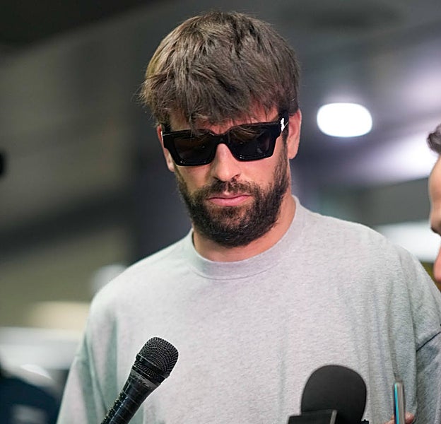 Gerard Piqué, a su llegada al aeropuerto de Miami