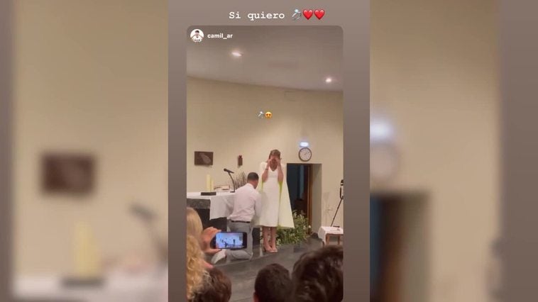 Ingrid Sanz bautiza a su hija y su pareja le sorprende pidiéndole matrimonio