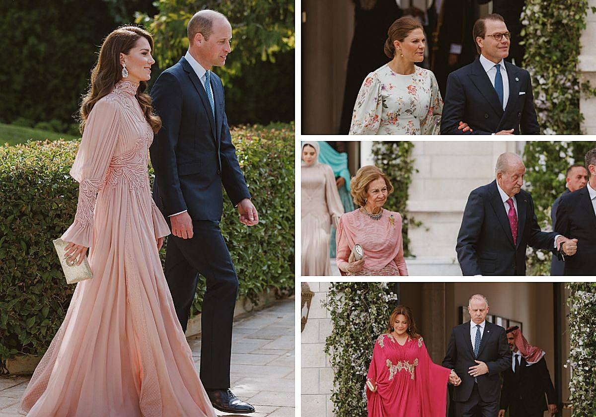 Todos los invitados a la boda de Hussein de Jordania y Rajwa Al Saif, en imágenes