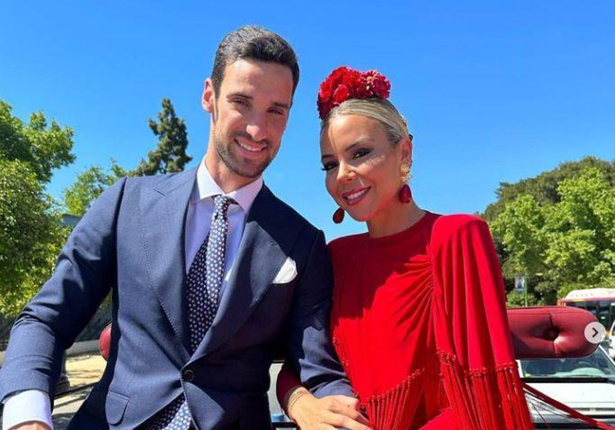 Sergio Rico y su mujer Alba