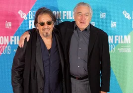 Robert De Niro reacciona a la paternidad de su colega Al Pacino