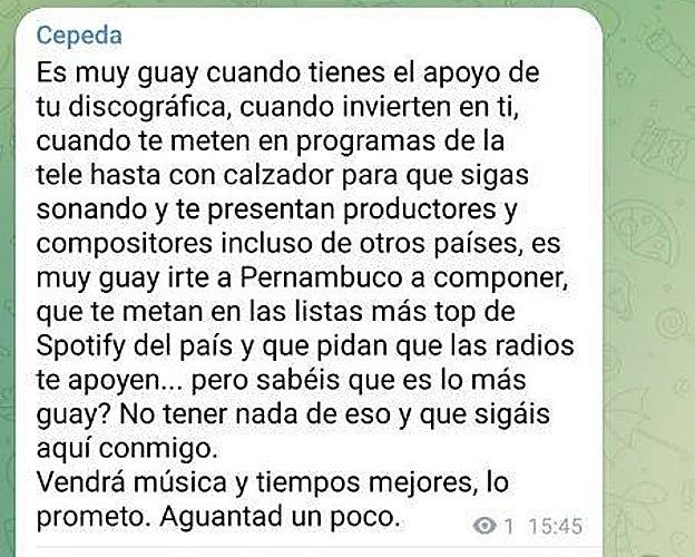 El explosivo mensaje de Cepeda contra su ex, Aitana: «Te meten en la tele hasta con calzador»