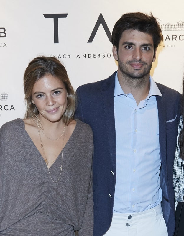 Isa Hernáez y Carlos SAinz Jr. en una foto de archivo