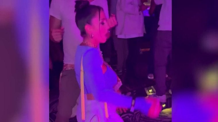 Anabel Pantoja disfruta de la noche madrileña
