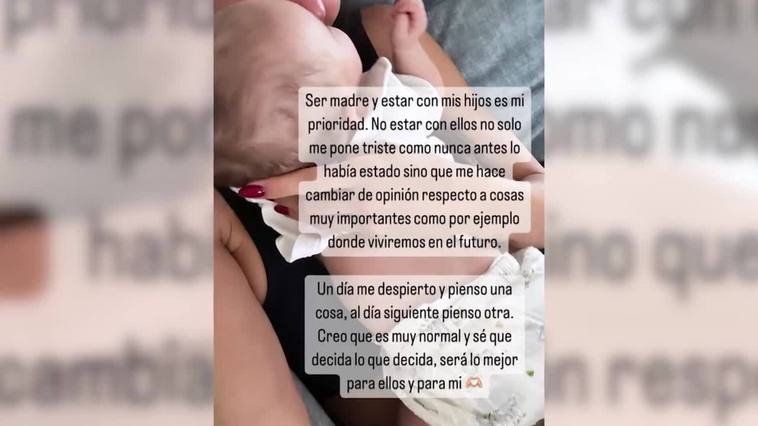 Carla Barber confiesa lo que le provoca no estar con sus hijos