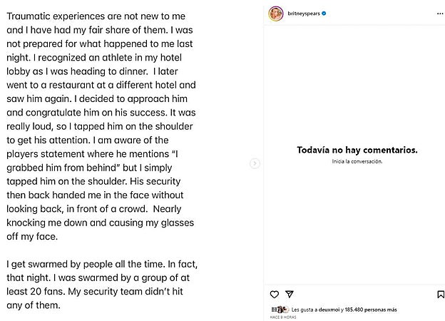 La brutal bronca entre Britney Spears y Victor Wembanyama con bofetada incluida