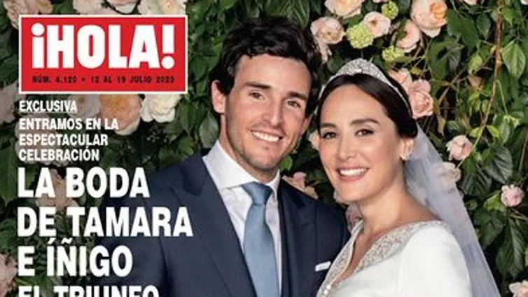 El vestido de novia de Tamara Falcó y todos los detalles de su boda: ¡Hola! publica su portada más esperada