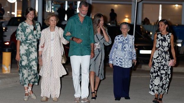 La Familia Real en Mallorca en una foto de archivo