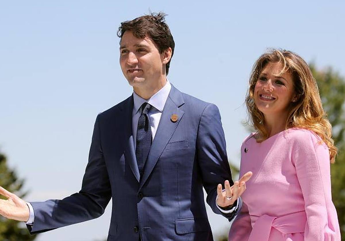 Justin Trudeau y Sophie Grégoire en una imagen de archivo.