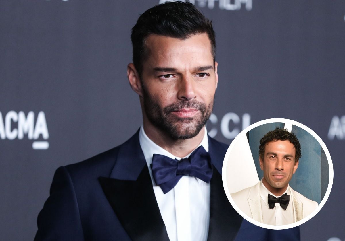 Arriba, Ricky Martín. Abajo, Jwan Yosef