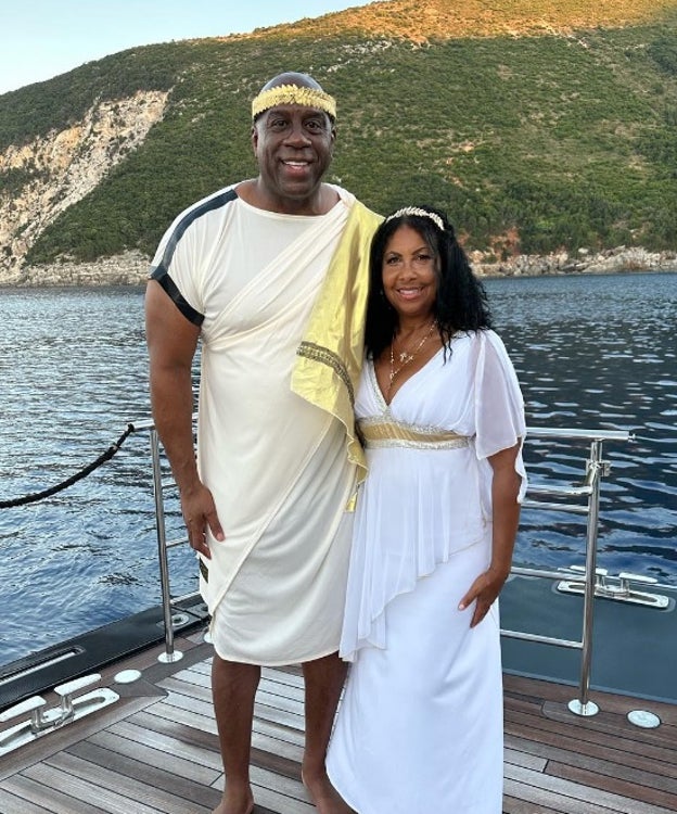Magic Johnson y su mujer de crucero por las islas griegas