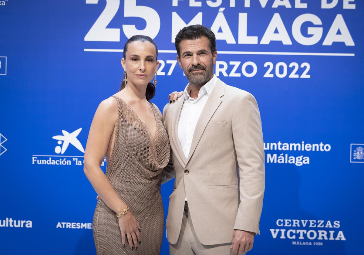 Xenia Tostado y Rodolfo Sancho, en marzo de 2022, durante el Festival de Málaga