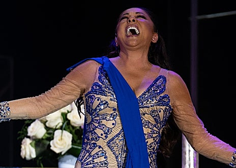 Imagen secundaria 1 - En su concierto en Gran Canaria 