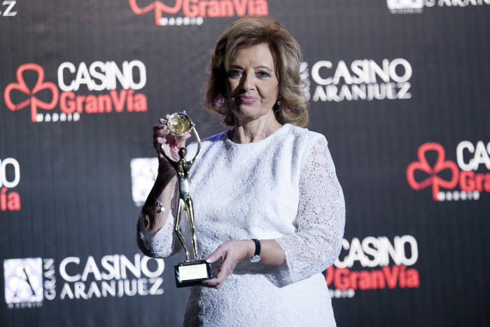 María Teresa Campos en 43 edición de las Antena de Oro 2015, donde fue premiada