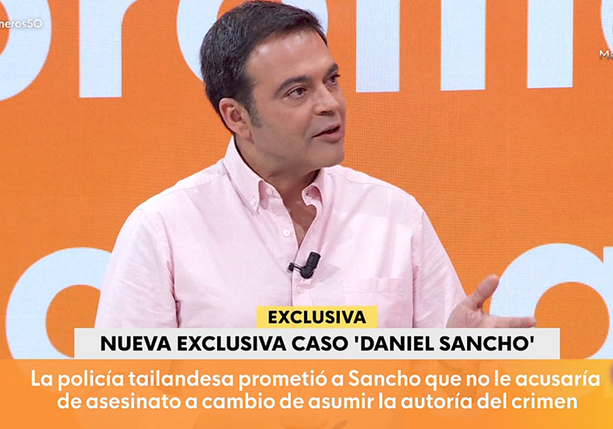 El periodista Ángel Moya asegura que a Daniel Sancho se le hicieron dos promesas