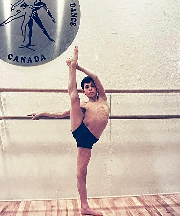 Aarón Vivancos de pequeño