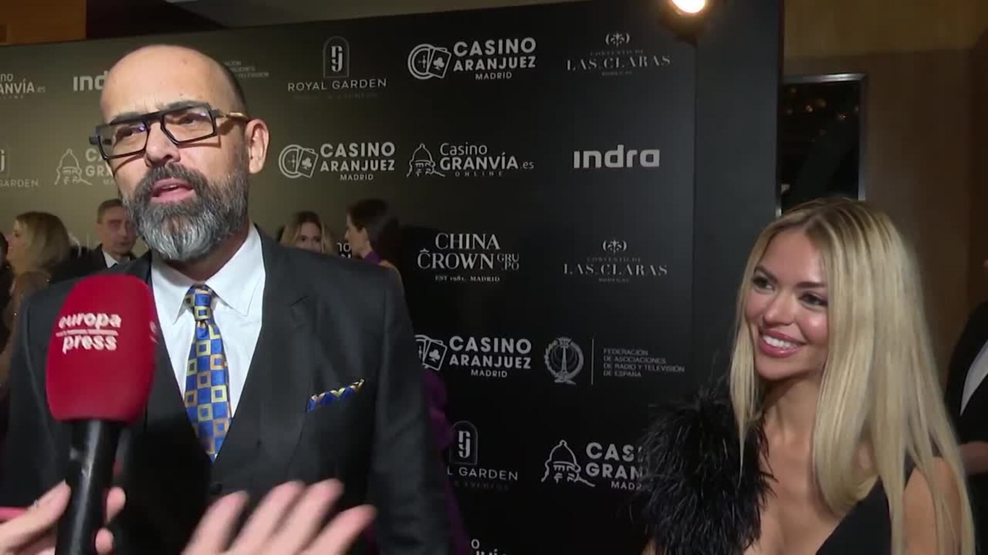 Risto Mejide le agradece a su novia Natalia Almarcha su apoyo tras ganar la Antena de Oro