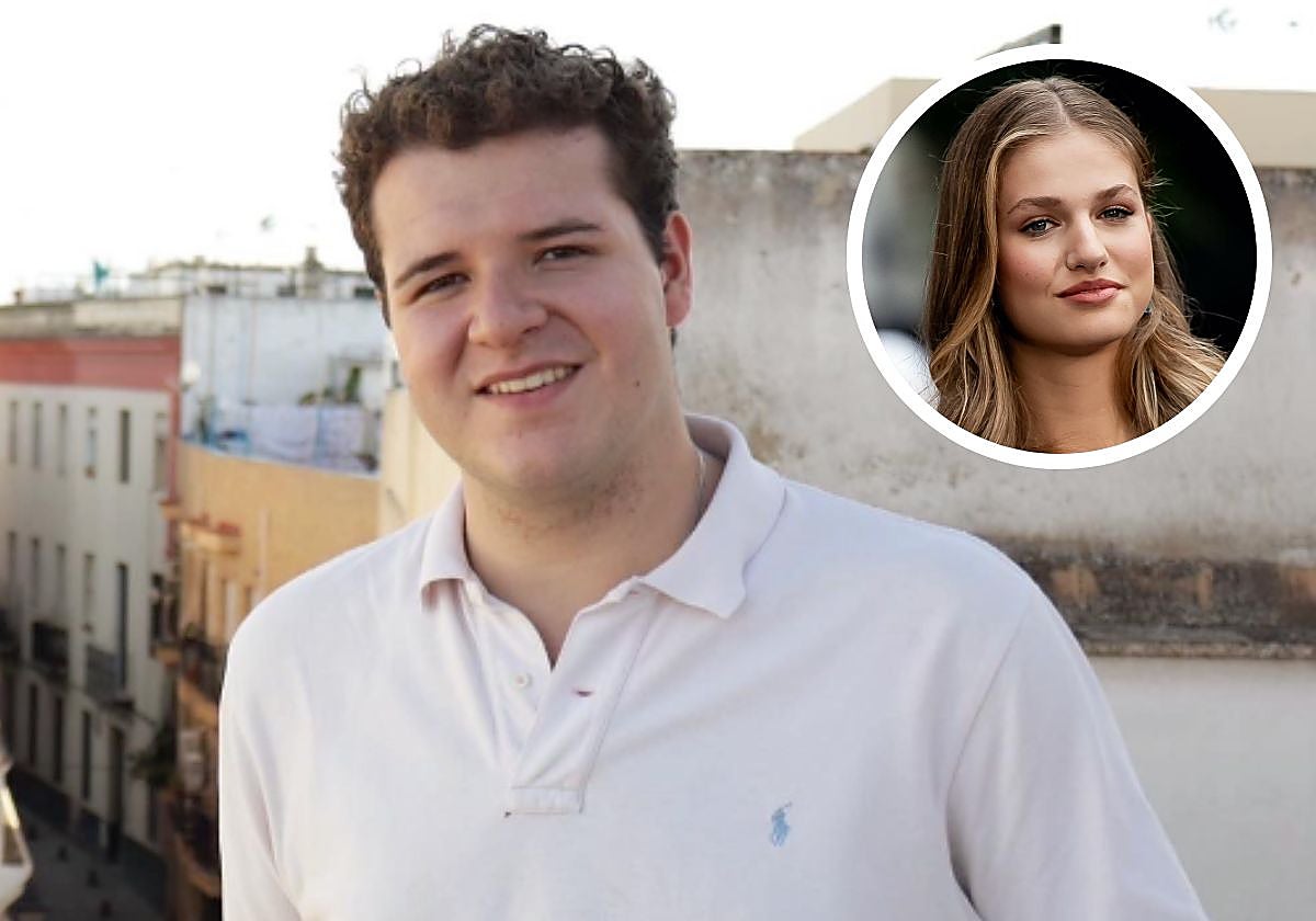 Rafael Castejón y la Princesa Leonor