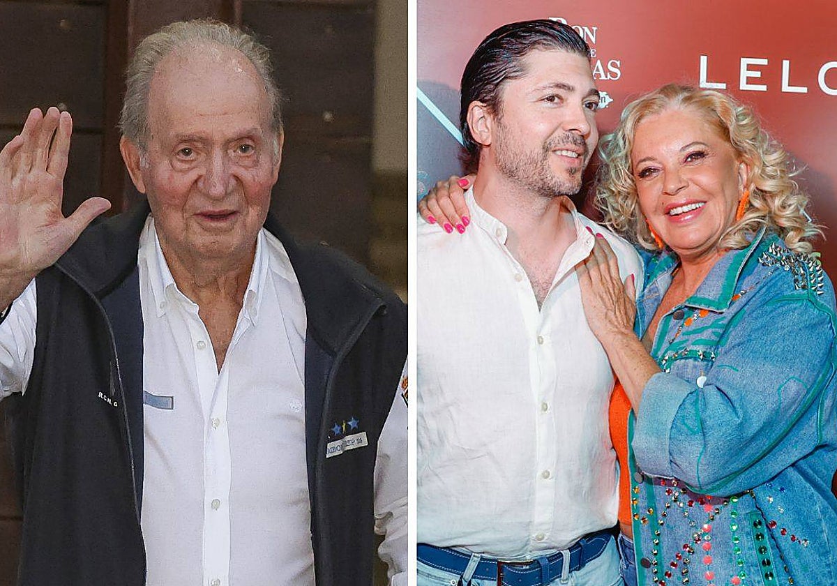 El Rey Juan Carlos I y Ángel Cristo Jr y Bárbara Rey