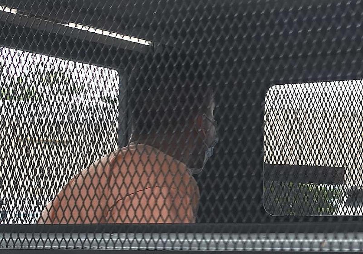 Daniel Sancho, en su llegada a la última vista antes del juicio