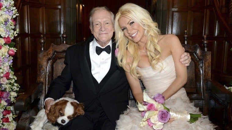 Una imagen de la boda de Hefner y Crystal