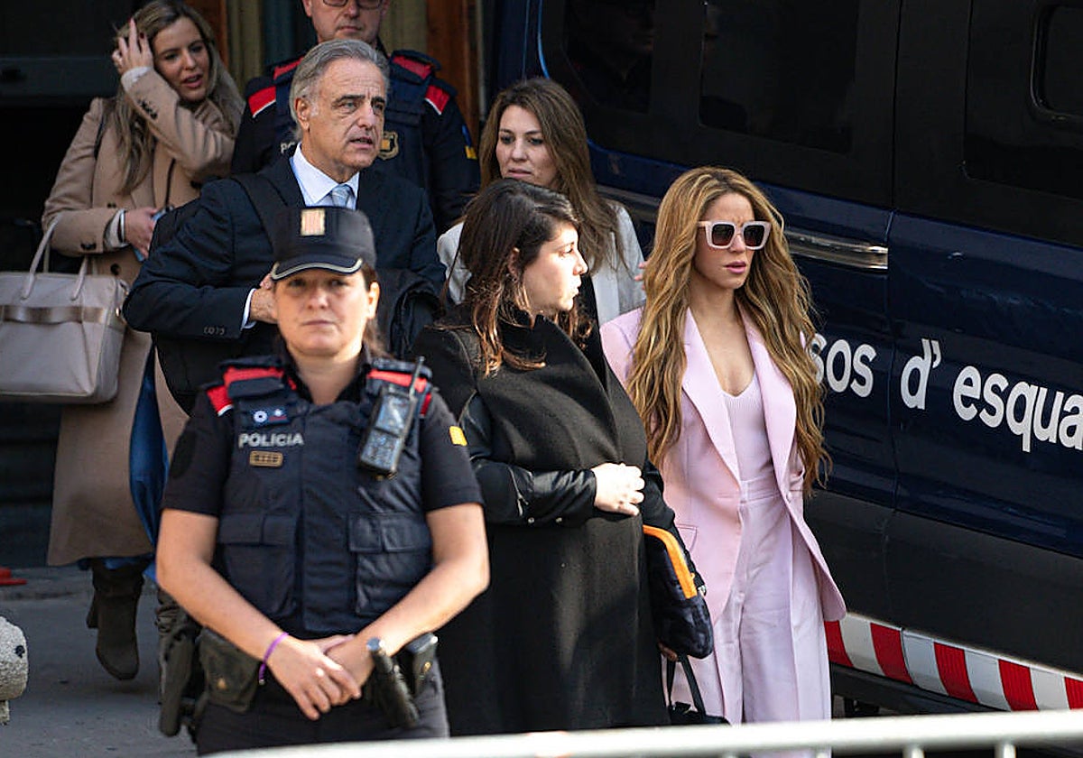Shakira a su llegada a la Audiencia de Barcelona el pasado mes de noviembre