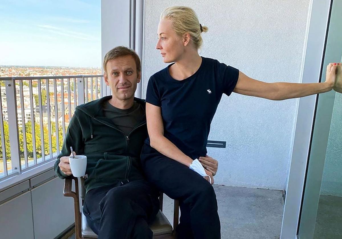 Navalni y Navalnaya, en una foto de 2020