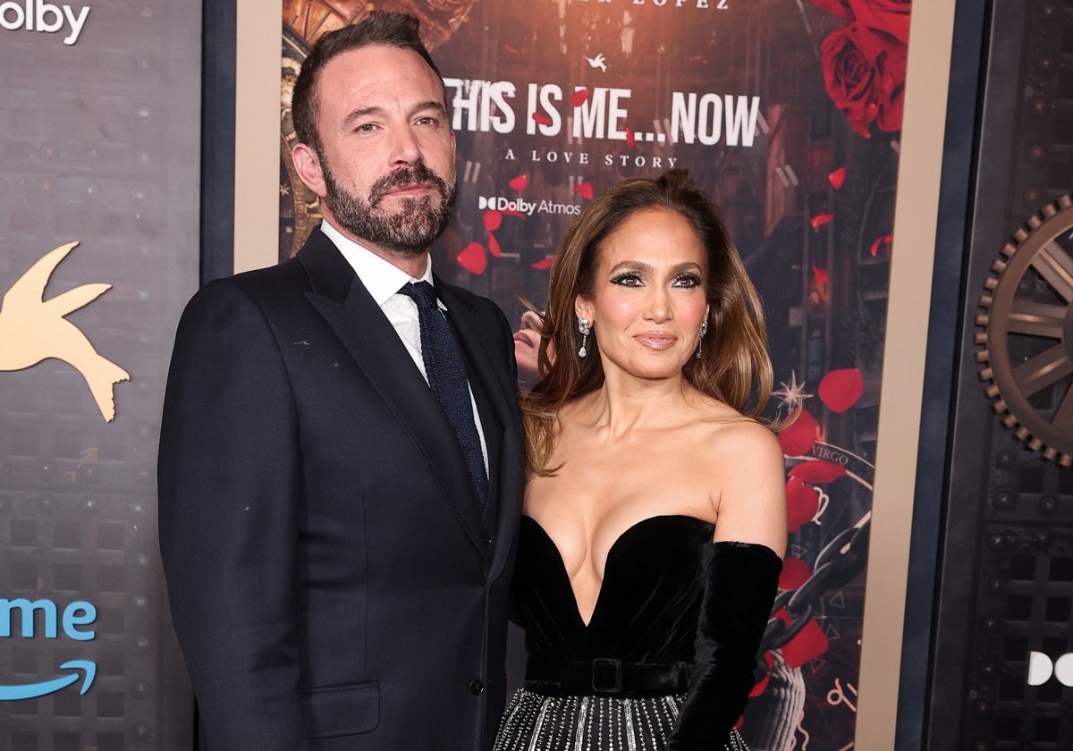 Ben Affleck y Jennifer Lopez en la presentación el pasado 13 de febrero