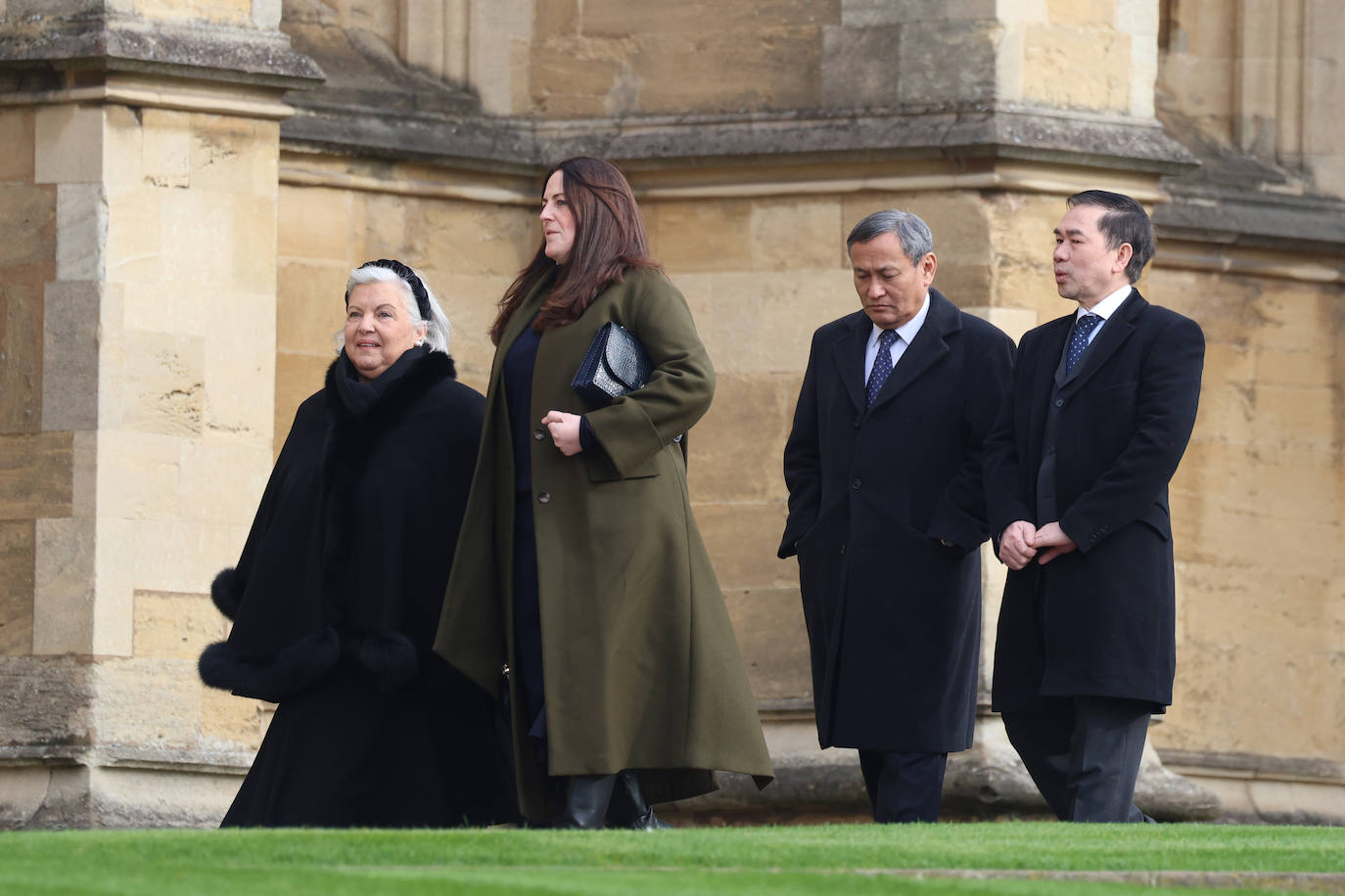 Todos los asistentes al funeral por Constantino de Grecia en Windsor, en imágenes