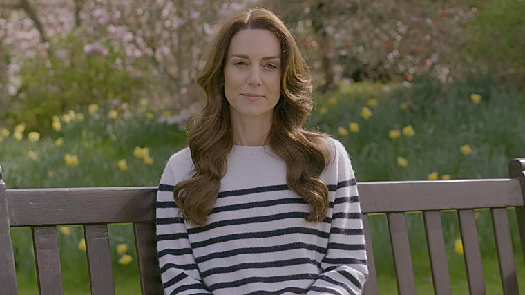 La Princesa de Gales en el vídeo en el que anunció que padece cáncer