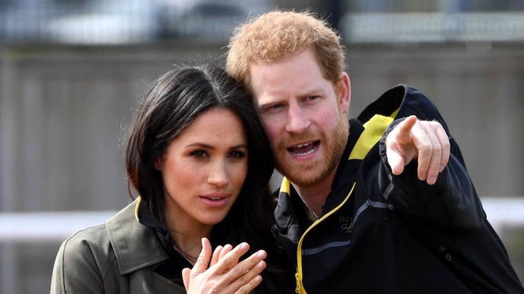 Harry y Meghan durante sus primeros Juegos Invictus en 2017