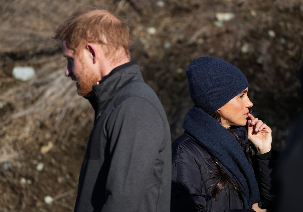 El príncipe Harry y Meghan Markle, los duques de Sussex, durante una reciente visita a Vancouver.