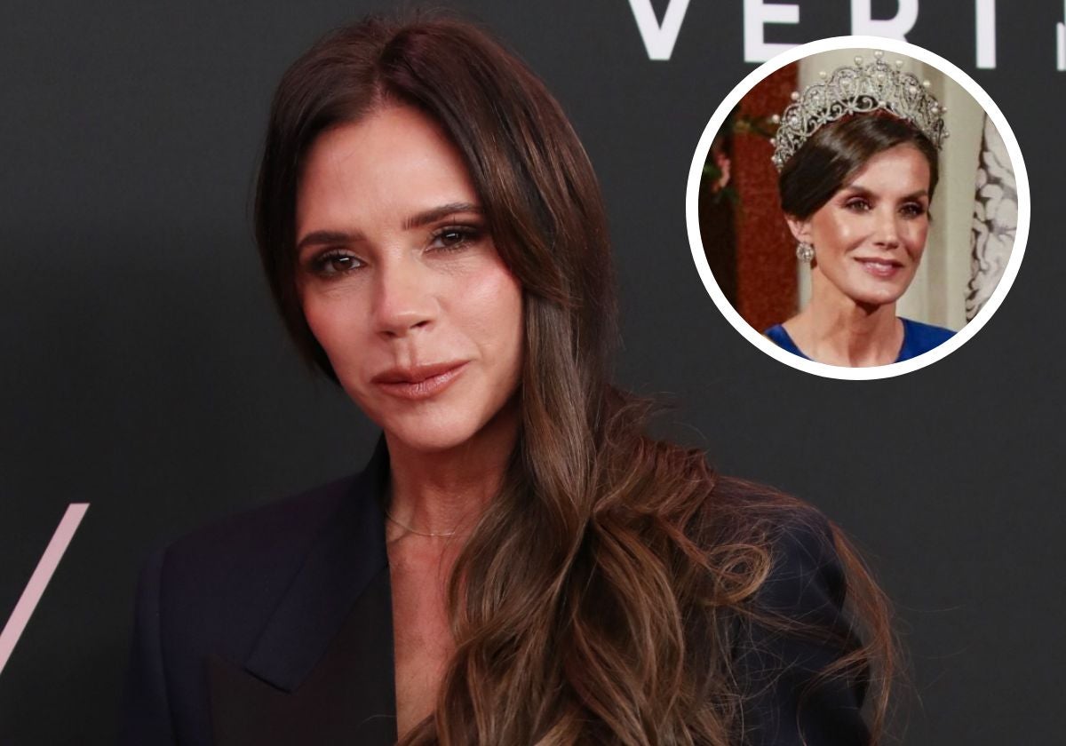 Victoria Beckham sale a hombros de su marido, David, al finalizar su fiesta de cumpleaños del sábado.